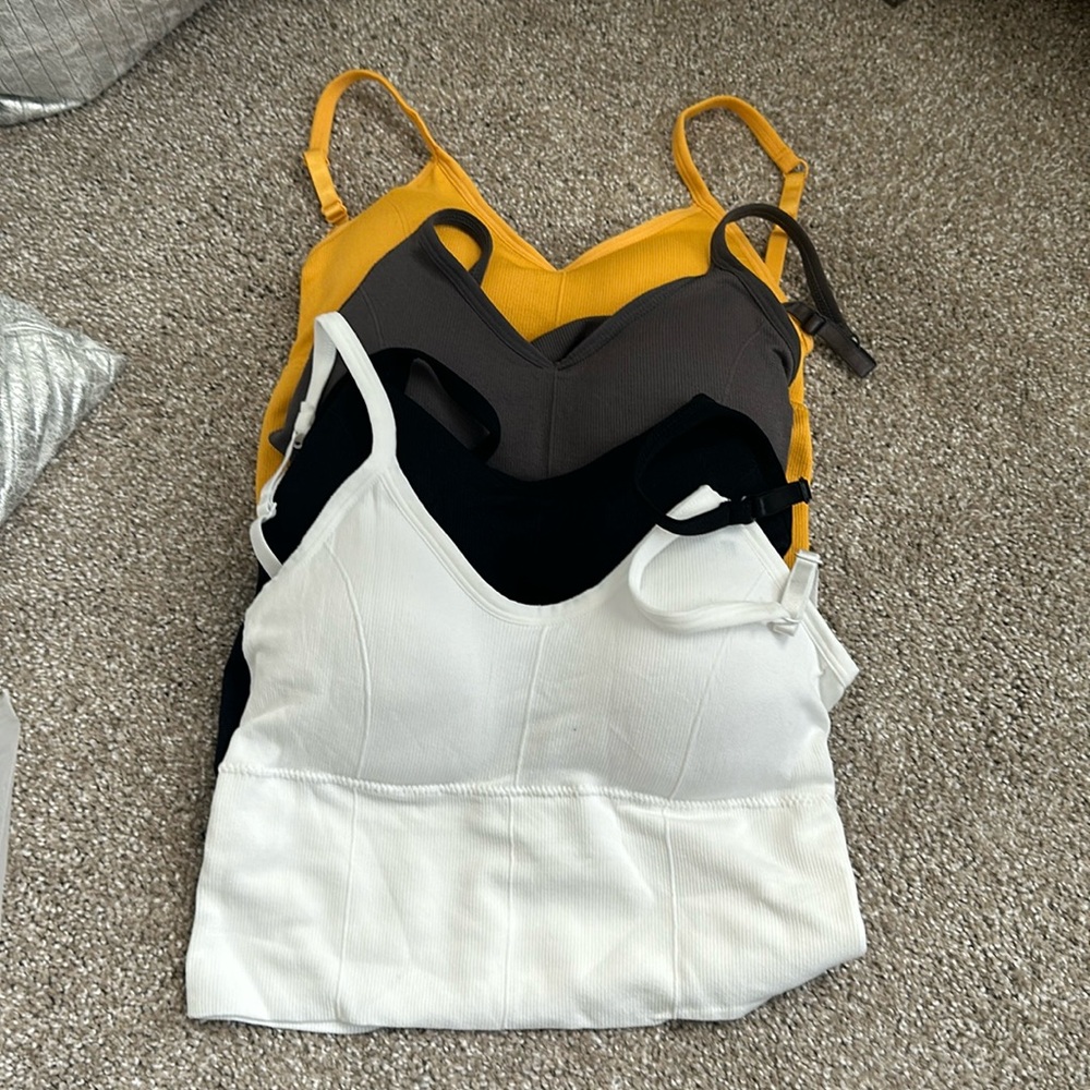 Longline bralette - set of 4